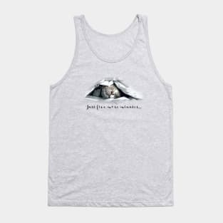 Just five more minutes - Cute sleeping cat Tank Top